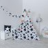 Гирлянда из 8 флажков Black Stars, Арт. vv050140