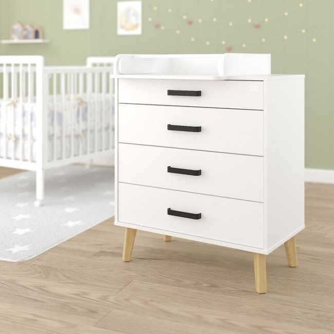 Камод "Gall" 80/4  Белый / Белый
